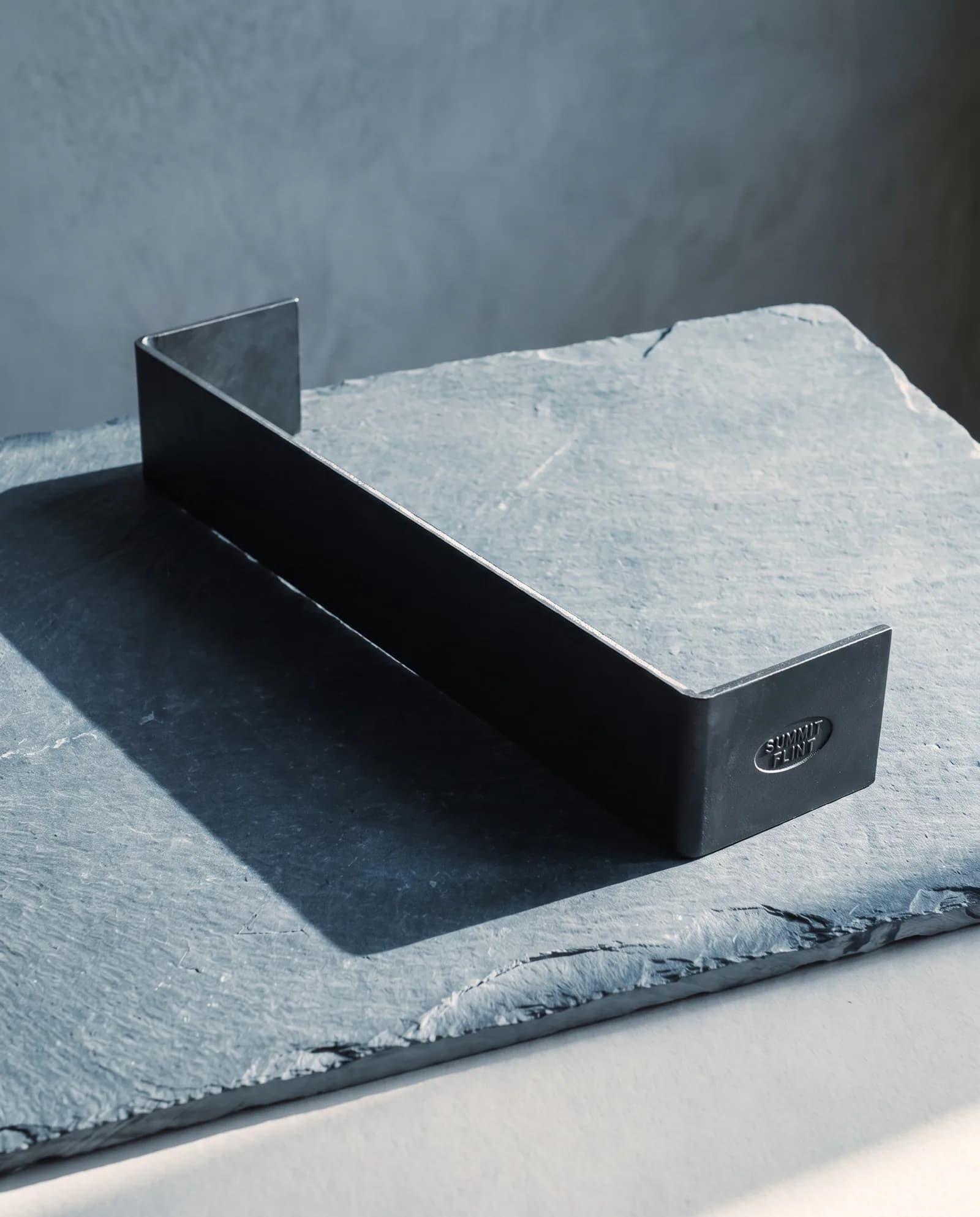 Hearth Fender — Blackened steel, 42 inches, three-sided.